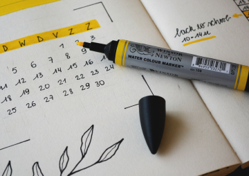 Pen and calendar